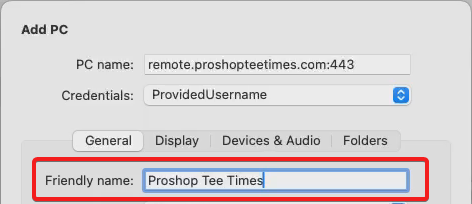 Windows App Friendly Name